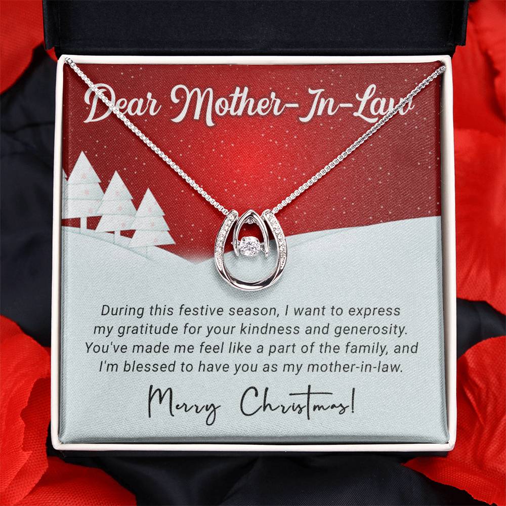 Mother In Law - Gratitude - Christmas Gift - Lucky In Love Necklace