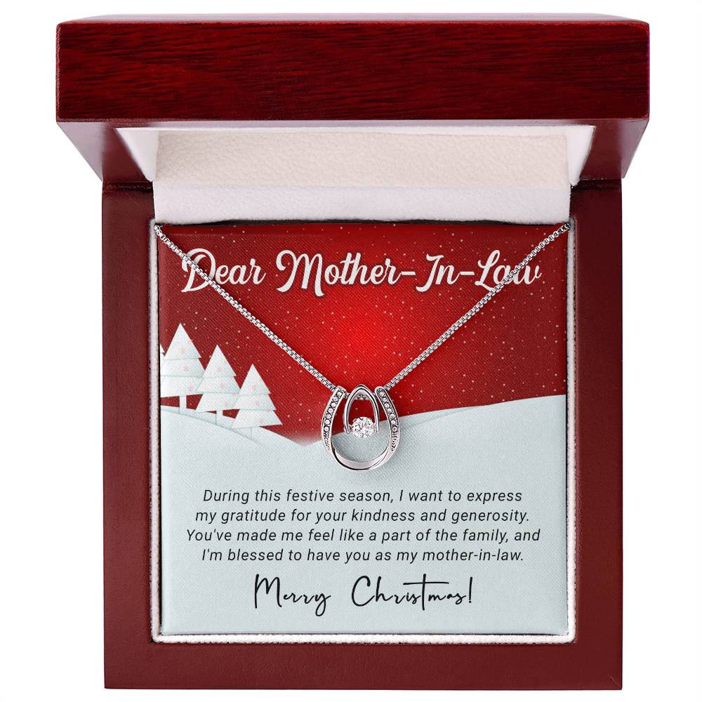 Mother In Law - Gratitude - Christmas Gift - Lucky In Love Necklace