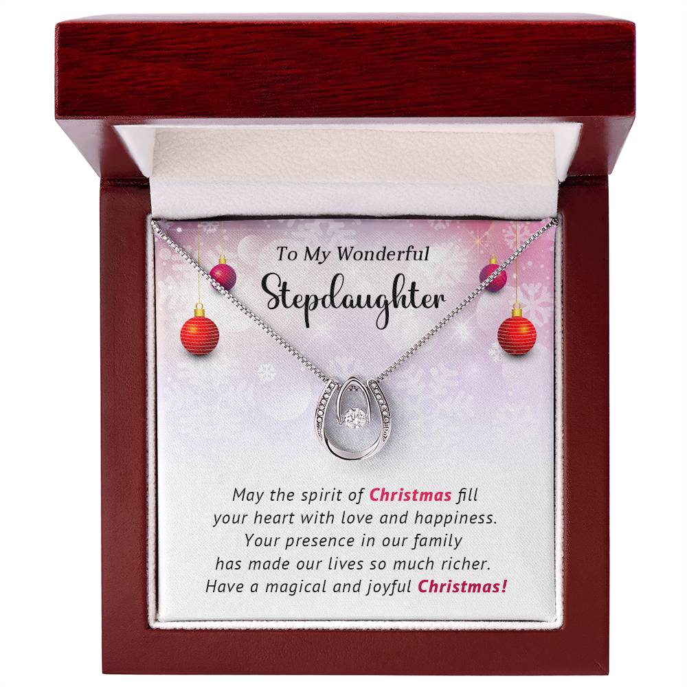 Stepdaughter -Joyful - Christmas gift - Lucky In Love Necklace