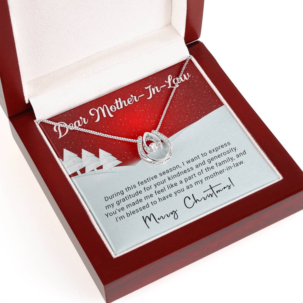 Mother In Law - Gratitude - Christmas Gift - Lucky In Love Necklace