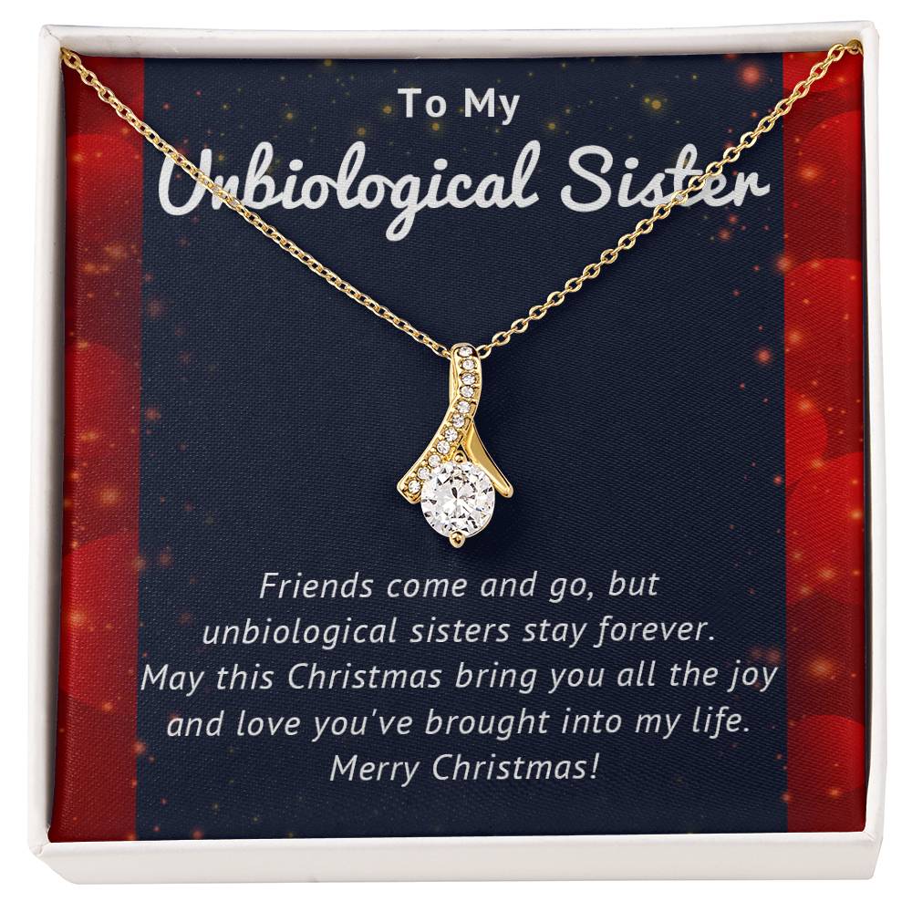 To My Unbiological Sister - Christmas Gift - Alluring Beauty Necklace