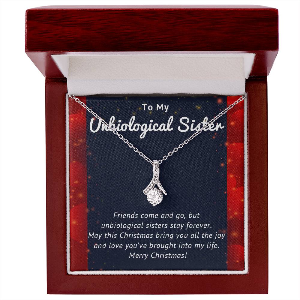 To My Unbiological Sister - Christmas Gift - Alluring Beauty Necklace